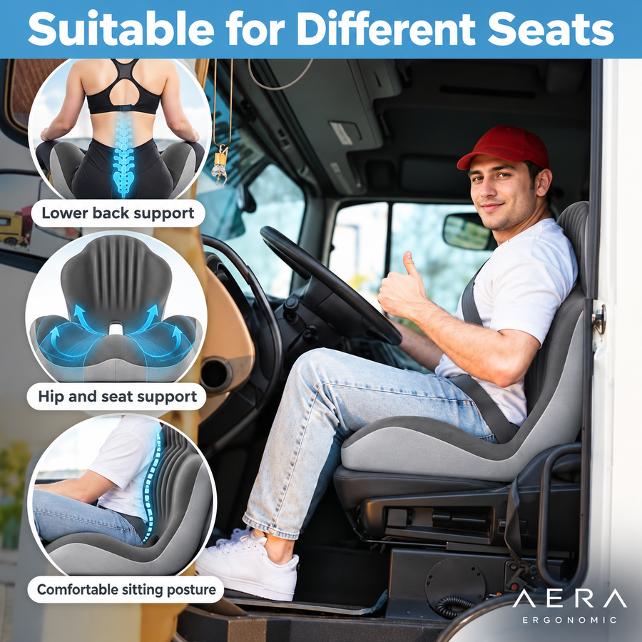 Cushion support and seated positioning in a parked vehicle