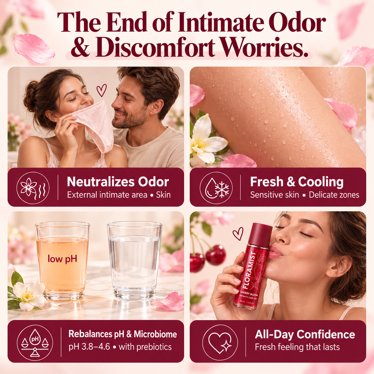 FLORAMIST™ Prebiotic Anti-Odor Intimate Comfort Mist