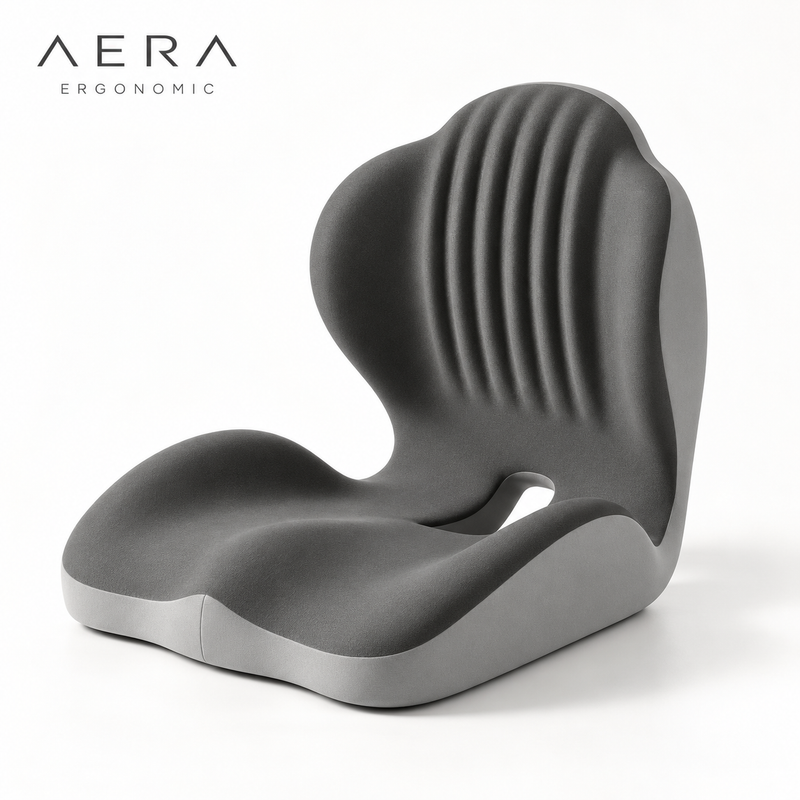 AERA Ergonomic gray memory foam seat cushion